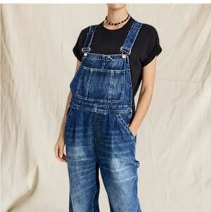 Flamingals Stylish Blue Women's Denim Overalls